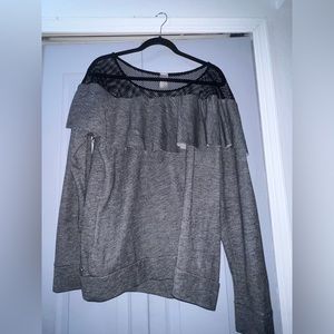 Livi Lane Bryant active grey mesh top size 18/20